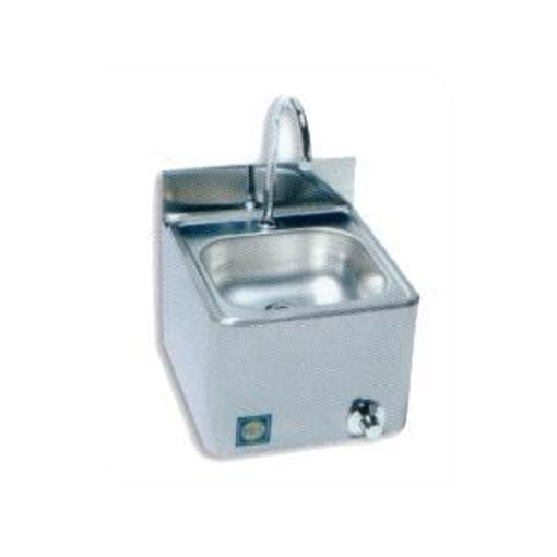 Picture of Stainless steel wash basin, wall model (bowl 385x385mm) 