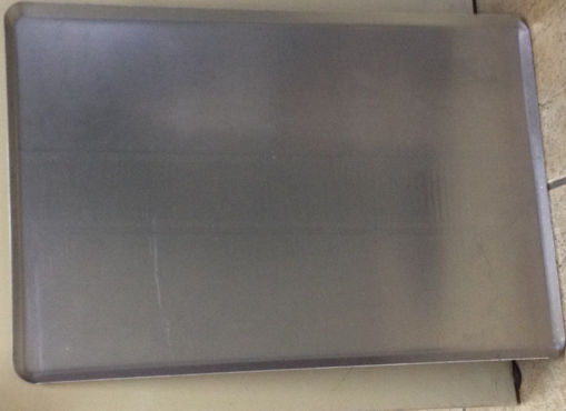 Picture of Plain aluminium tray with flap 45º - 600x400mm