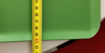 Imagem de Tabuleiro de alumínio liso estampado com aba a 45º - 600x400mm e revestimento teflon