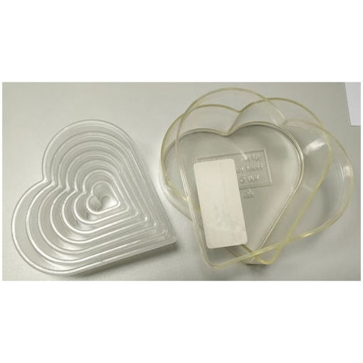 Picture of Heart cutter - 7 pieces in polycarbonate