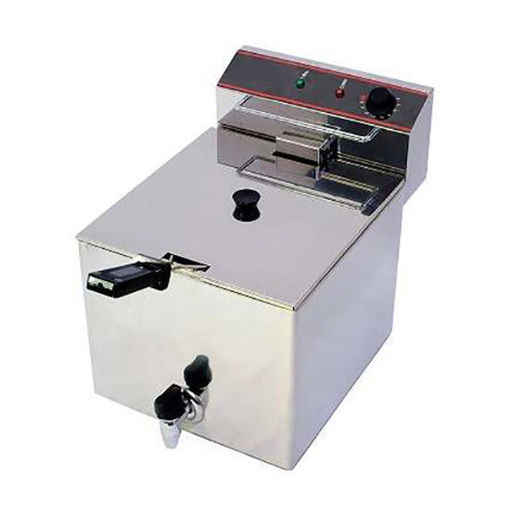 Picture of Eletric fryer with faucet, 10 Lt oil capacity, three-phase  